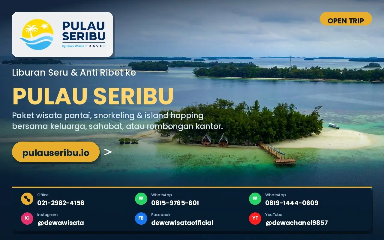 tour travel open trip pulau seribu